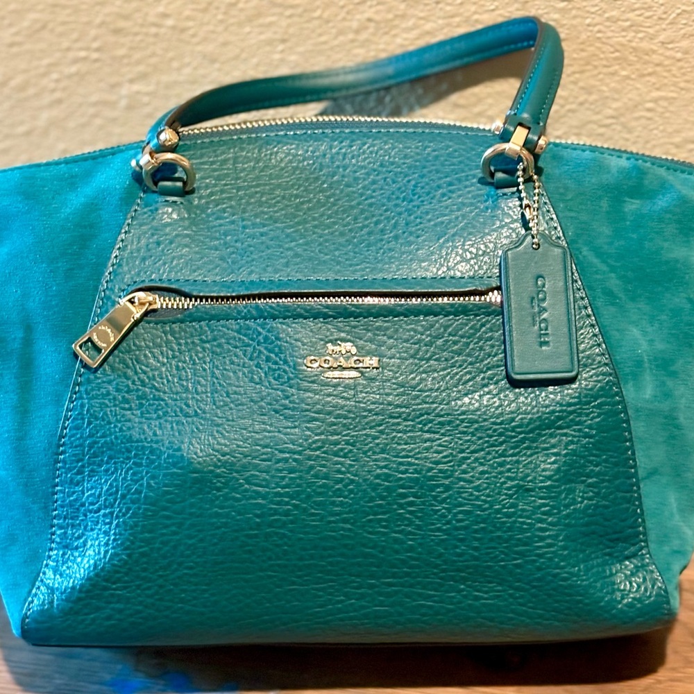Coach Teal Prairie Leather Women's Bag